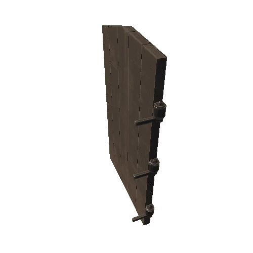 Dungeon door with three skulls